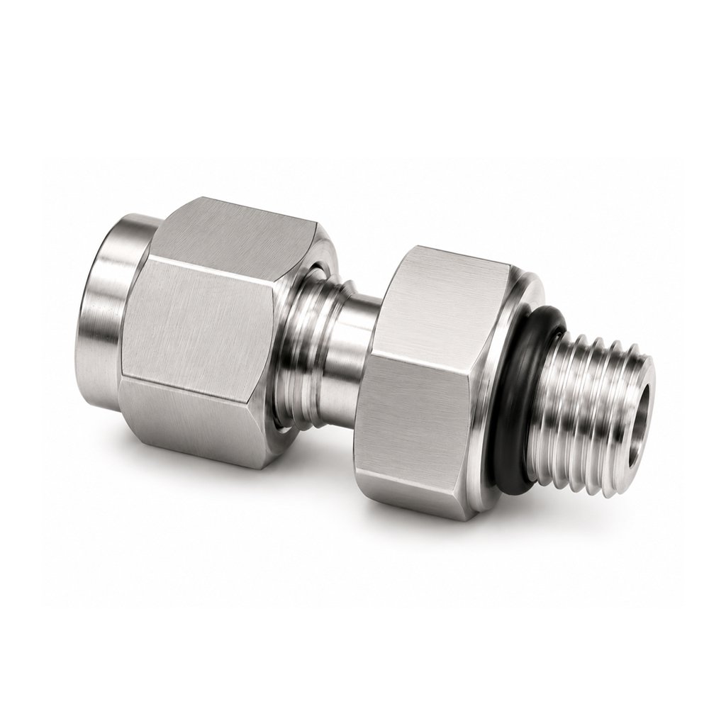 SS316 Male Connector BSP Tube Fitting – Stainless Steel Tube to Male BSP Parallel Thread Adapter for High Pressure Instrumentation Systems