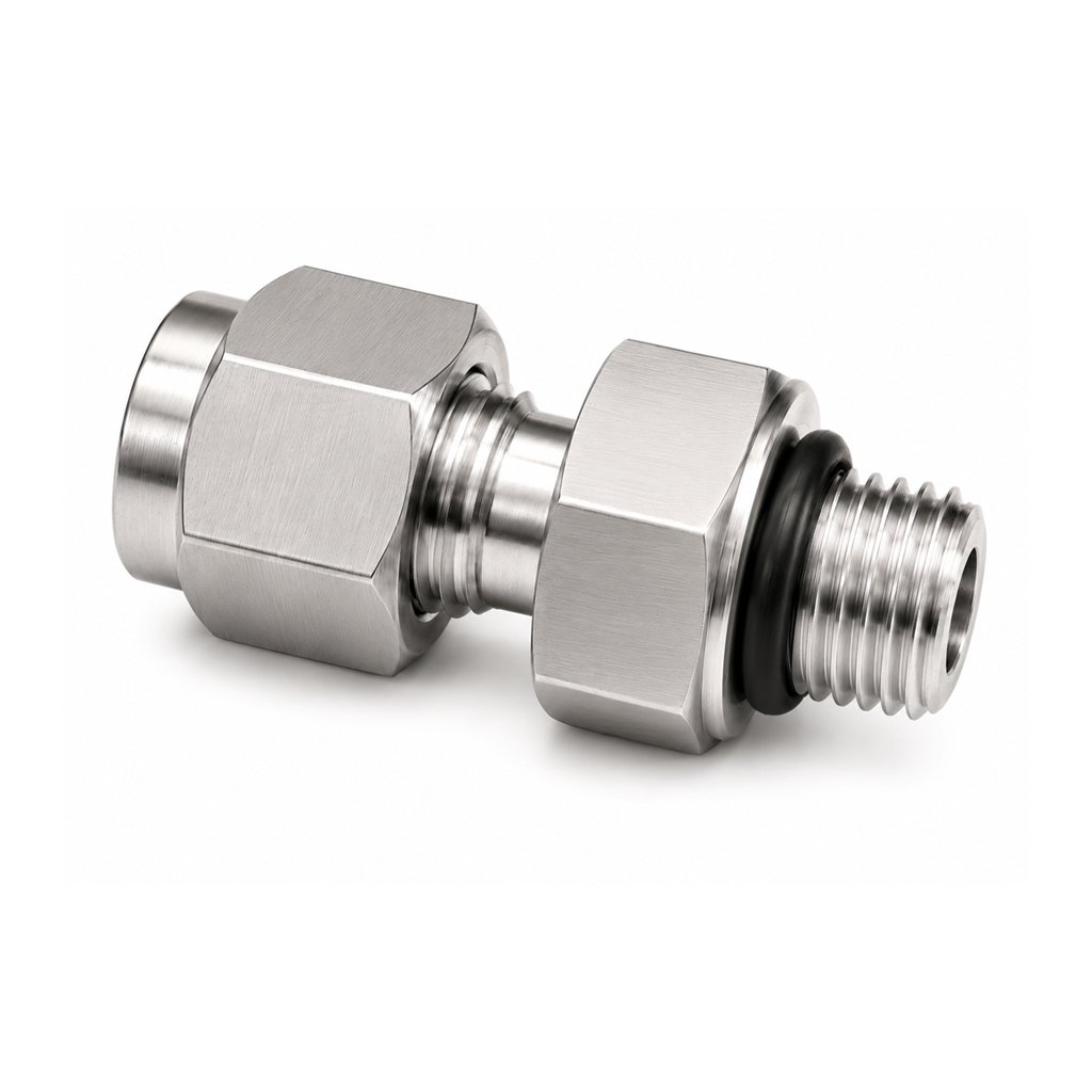 SS316 Male Connector BSP Tube Fitting – Stainless Steel Tube to Male BSP Parallel Thread Adapter for High Pressure Instrumentation Systems